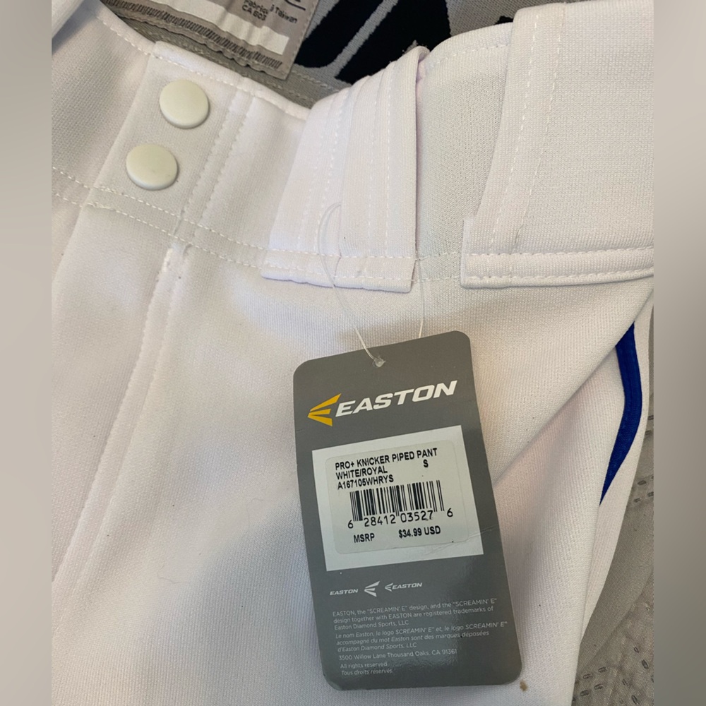Easton adult small pro-plus knicker baseball pants